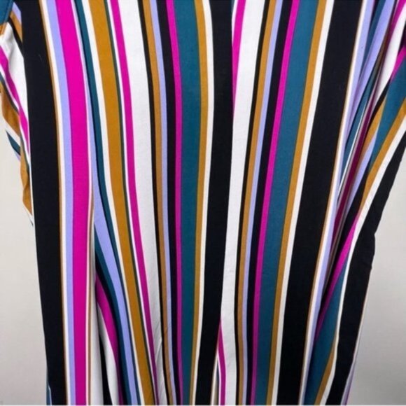 Torrid Maxi Challis High-Low Striped Dress Size 1x - Picture 5 of 9